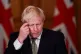 Prime Minister Boris Johnson during a media briefing in Down