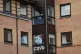 Signs by a halls of residence near Manchester University in 