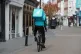 A Deliveroo rider on Worcester High Street