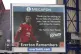 The big screen displays a message of thanks to Manchester Un