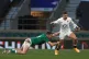 England's Jonny May (right) is tackled by Ireland's Chris Fa