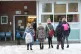 Pupils arriving at Manor Park School and Nursery in Knutsfor