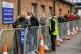 People queue for Covid-19 vaccines in Wales in January 