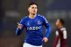 Everton's James Rodriguez celebrates scoring their first goa