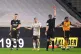 Arsenal goalkeeper Bernd Leno is shown a red card during the
