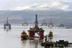 Oil platform Stena Spey amongst other rigs in the Cromarty F