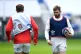England's Elliot Daly (right) during a training session at T