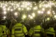 People gather for a vigil for Sarah Everard in Clapham Commo