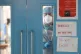 An infection control nurse looks out from a Covid-19 recover