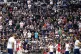 Tottenham Hotspur fans in the safe standing seating during T