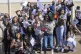 Students celebrate at Brampton Manor Academy in London, as t