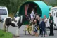 MISUNDERSTOOD: Travellers in Brough, Cumbria, make their way