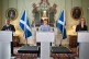 First Minister Nicola Sturgeon (centre) and Scottish Green P
