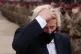 Prime Minister Boris Johnson during a visit to Merville Barr