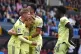 Arsenal's Martin Odegaard (second left) celebrates scoring a