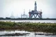 Oil rig anchored in the Cromarty Firth, Invergordon