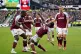 West Ham United's Michail Antonio celebrates scoring with te
