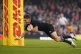 New Zealand's Beauden Barrett scores the first try during th