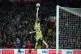 IMPORTANT SAVE: Arsenal goalie Aaron Ramsdale makes a save f