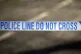 Police tape near a scene of a suspected crime, as rape victi