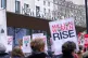 People take part in a Million Women Rise march outside New S