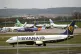 A Ryanair plane on the runway