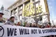 Activists from Extinction Rebellion demonstrate on Oxford St