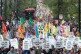 Activists from Extinction Rebellion demonstrate on Oxford St
