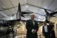 Prime Minister Boris Johnson views the display by SaxaVord, 