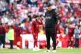 Liverpool manager Jurgen Klopp watches the warm up prior to 