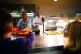 Wales's First minister Mark Drakeford serves lunches with th