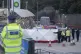 Police officers at the scene of the attack in Dover, Kent. P