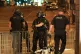 Armed police at the Manchester Arena at the end of a concert