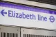 An Elizabeth line sign