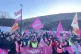 Members of the Communication Workers Union (CWU) demonstrate