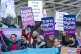 Members of the Scottish Family Party protest alongside suppo