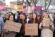 Members of the Royal College of Nursing (RCN) on the picket 