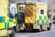 Ambulances outside the Royal London Hospital in east London.