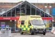 An ambulance outside Doncaster Royal Infirmary in Yorkshire,