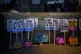 Placards placed against a wall in Whitehall, London, during 
