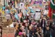Protestors gather in Whitehall, London, for rally against th