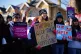 Royal College of Nursing (RCN) members on the picket line ou