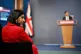 Home Secretary Suella Braverman listens to Prime Minister Ri
