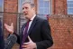 Labour Party leader Sir Keir Starmer speaks to the media dur