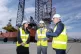 First Minister Humza Yousaf (centre) and Cabinet Secretary f
