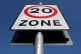 A 20mph speed limit sign