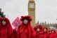 Members of the Red Rebel Brigade join Extinction Rebellion d