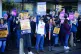 Members of the Royal College of Nursing (RCN) on the picket 