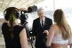 First Minister of Wales Mark Drakeford is interviewed by the