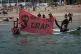 A paddle-out protest organised by environmental campaign gro